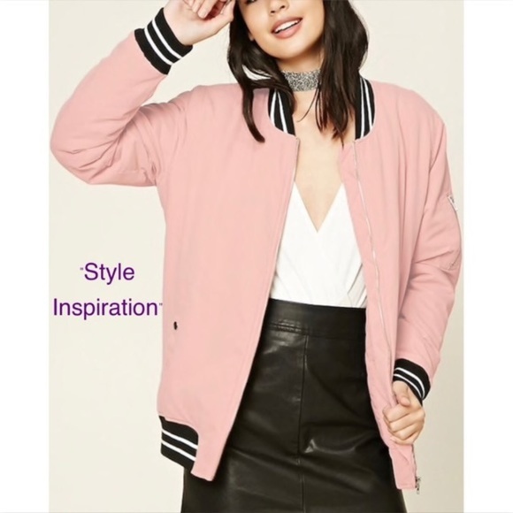 New Look Jackets & Blazers - New Look Mauve Bomber Jacket